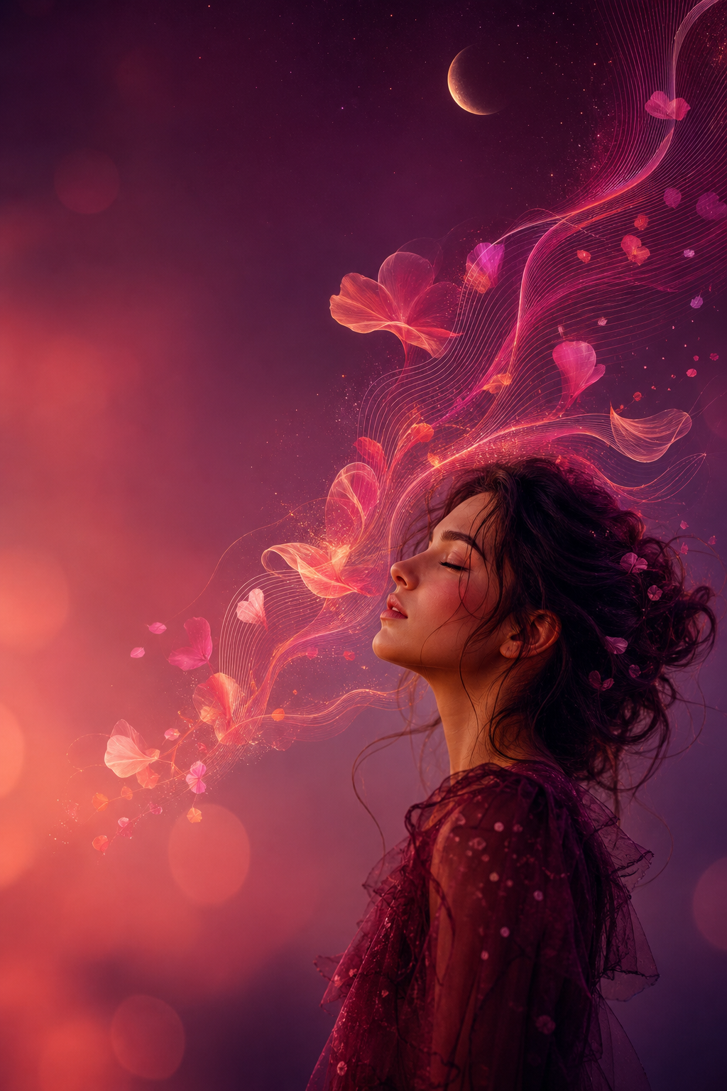 Dreamy floral sound waves
